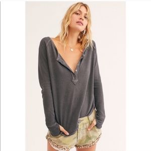 Free People Grey Thermal NWOT